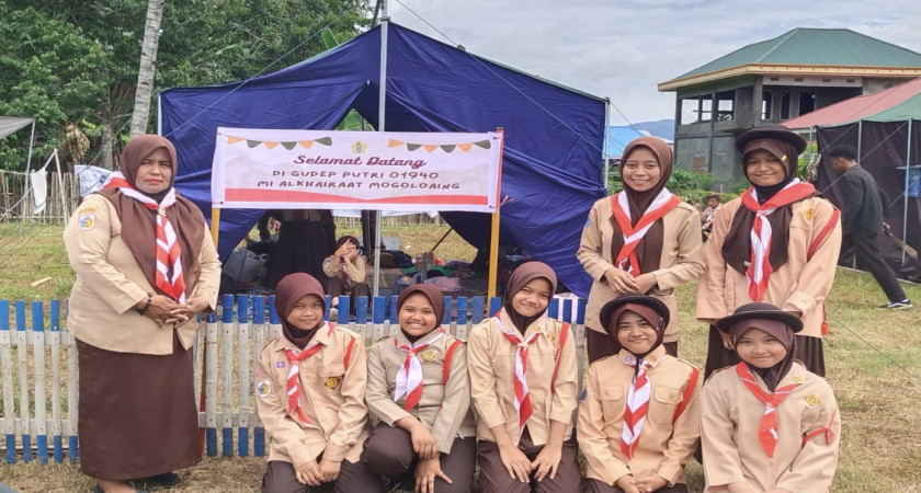 Perkemahan Bakti dan Silaturahmi, Siswa MI Alkhairaat ikuti Perkemahan Pramuka